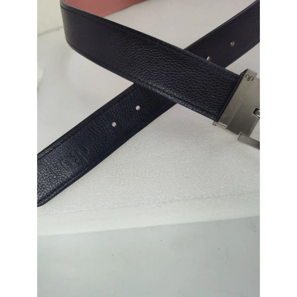 DRUH Mens Black Leather  Belt Size 30